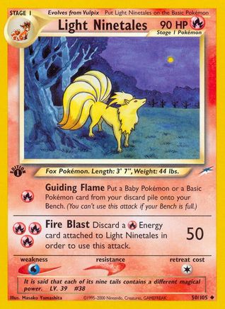 Light Ninetales (50/105) [Neo Destiny 1st Edition] - Deck Out Gaming