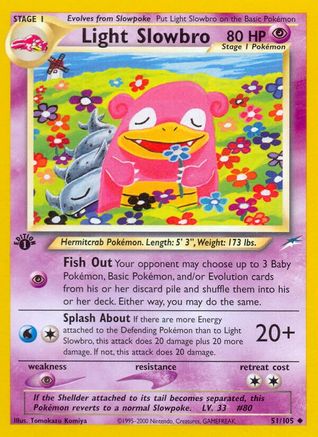 Light Slowbro (51/105) [Neo Destiny 1st Edition] - Deck Out Gaming