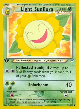 Light Sunflora (72) [Neo Destiny] 1st Edition - Deck Out Gaming