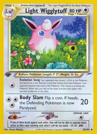 Light Wigglytuff (54) [Neo Destiny] 1st Edition - Deck Out Gaming