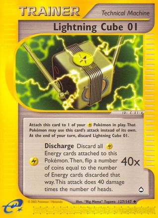 Lightning Cube 01 (127) [Aquapolis] - Deck Out Gaming
