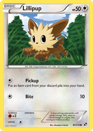 Lillipup (80) (80) [Black and White] Reverse Holofoil - Deck Out Gaming