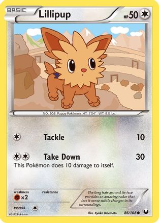 Lillipup (86) [Dark Explorers] - Deck Out Gaming