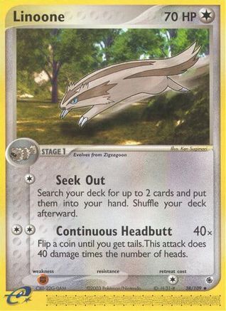 Linoone (38) [Ruby and Sapphire] Reverse Holofoil - Deck Out Gaming