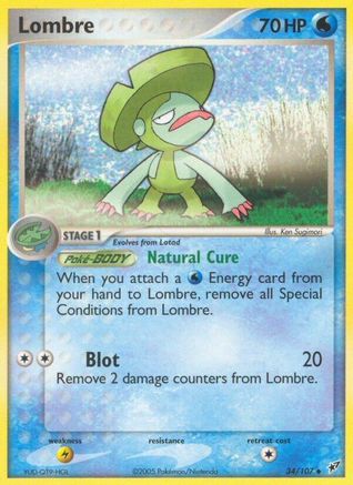 Lombre - 034/107 (34) [Deoxys] - Deck Out Gaming