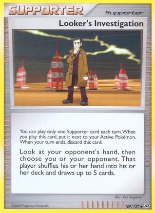 Looker's Investigation (109) [Platinum] Reverse Holofoil - Deck Out Gaming