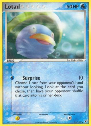 Lotad - 035/107 (35) [Deoxys] Reverse Holofoil - Deck Out Gaming