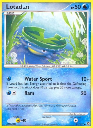 Lotad (92) [Secret Wonders] Reverse Holofoil - Deck Out Gaming