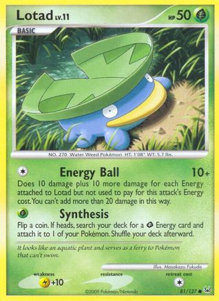 Lotad (81) [Platinum] Reverse Holofoil - Deck Out Gaming
