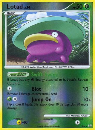Lotad (Shiny) (SH4) [Platinum] Reverse Holofoil - Deck Out Gaming