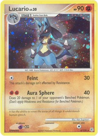 Lucario (6) [Diamond and Pearl] Holofoil - Deck Out Gaming