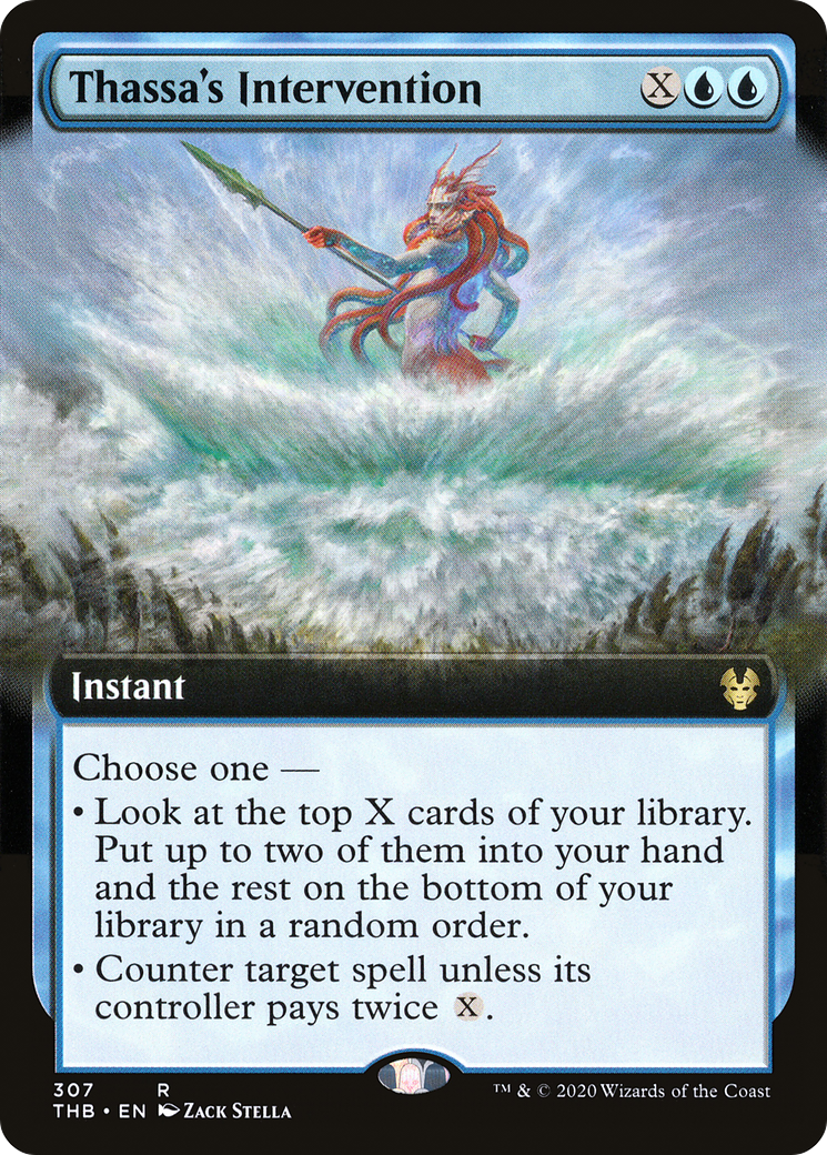 Thassa's Intervention (Extended Art) (307) [Theros Beyond Death] - Deck Out Gaming