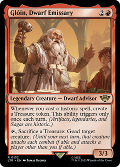 Gloin, Dwarf Emissary (132) [The Lord of the Rings: Tales of Middle-earth] foil - Deck Out Gaming