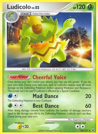Ludicolo (34) [Platinum] Reverse Holofoil - Deck Out Gaming