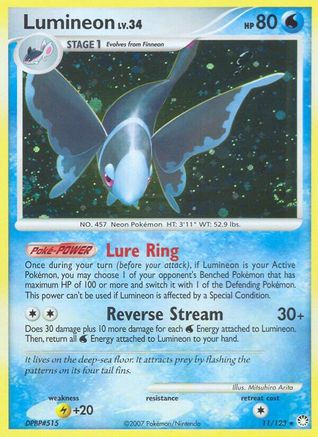 Lumineon (11) [Mysterious Treasures] Reverse Holofoil - Deck Out Gaming