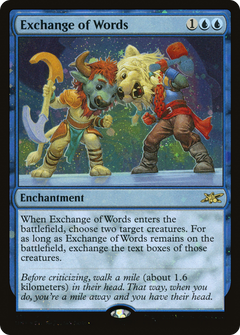 Exchange of Words (Galaxy Foil) (331) [Unfinity] foil - Deck Out Gaming