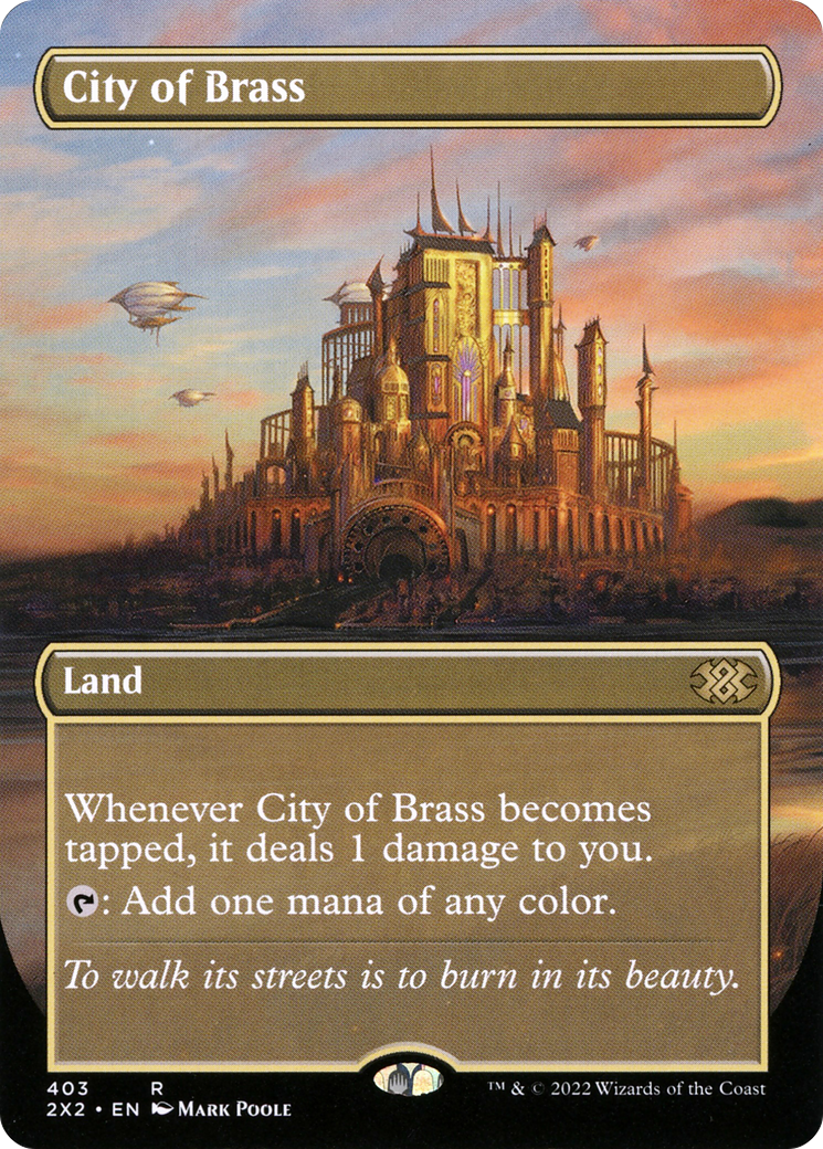 City of Brass (Borderless) (403) [Double Masters 2022] - Deck Out Gaming