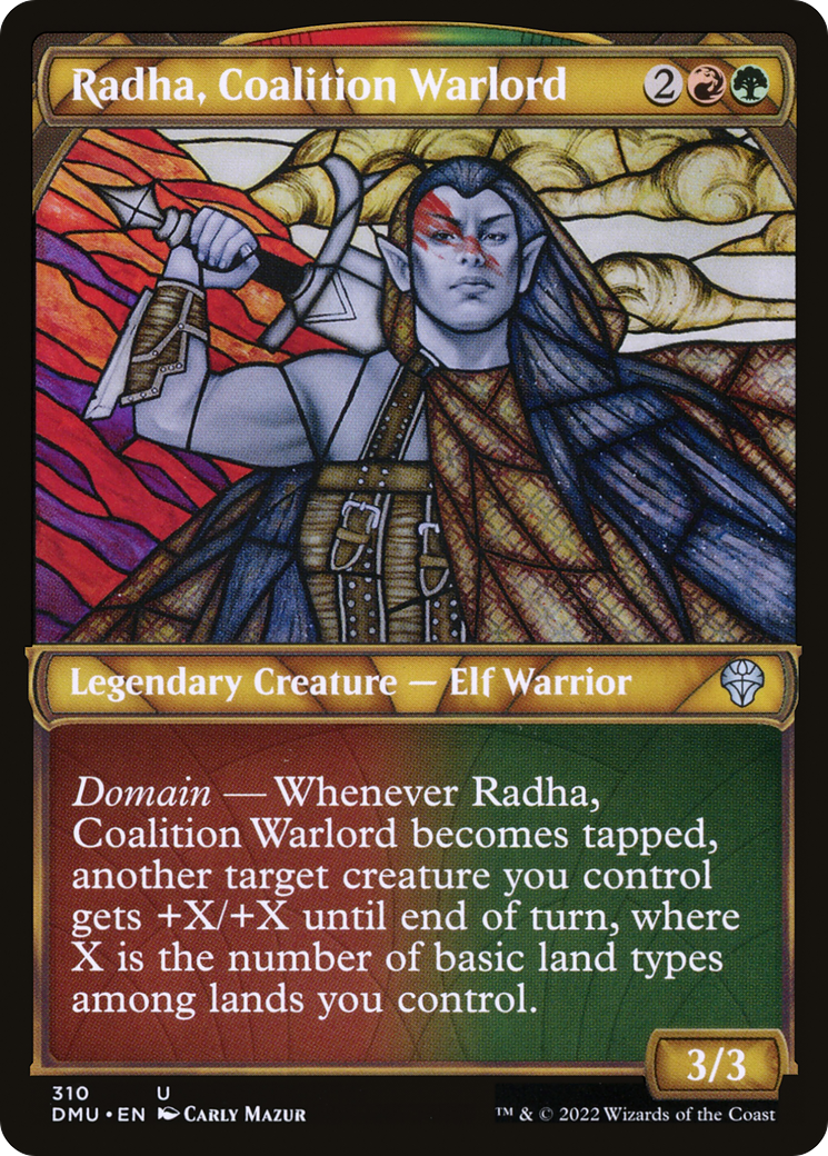 Radha, Coalition Warlord (Showcase) (310) [Dominaria United] foil - Deck Out Gaming