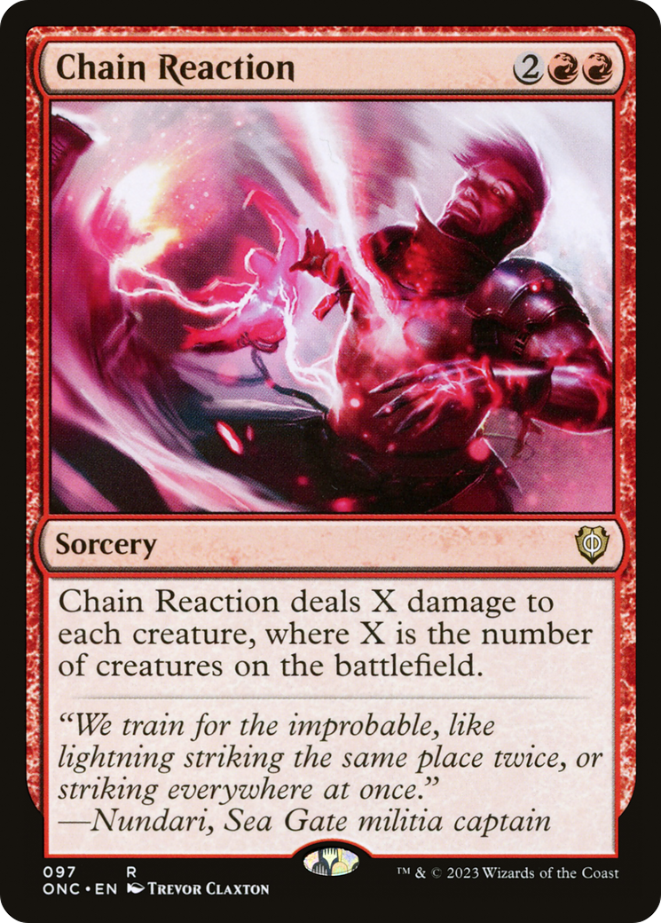 Chain Reaction (97) [Phyrexia: All Will Be One Commander] - Deck Out Gaming
