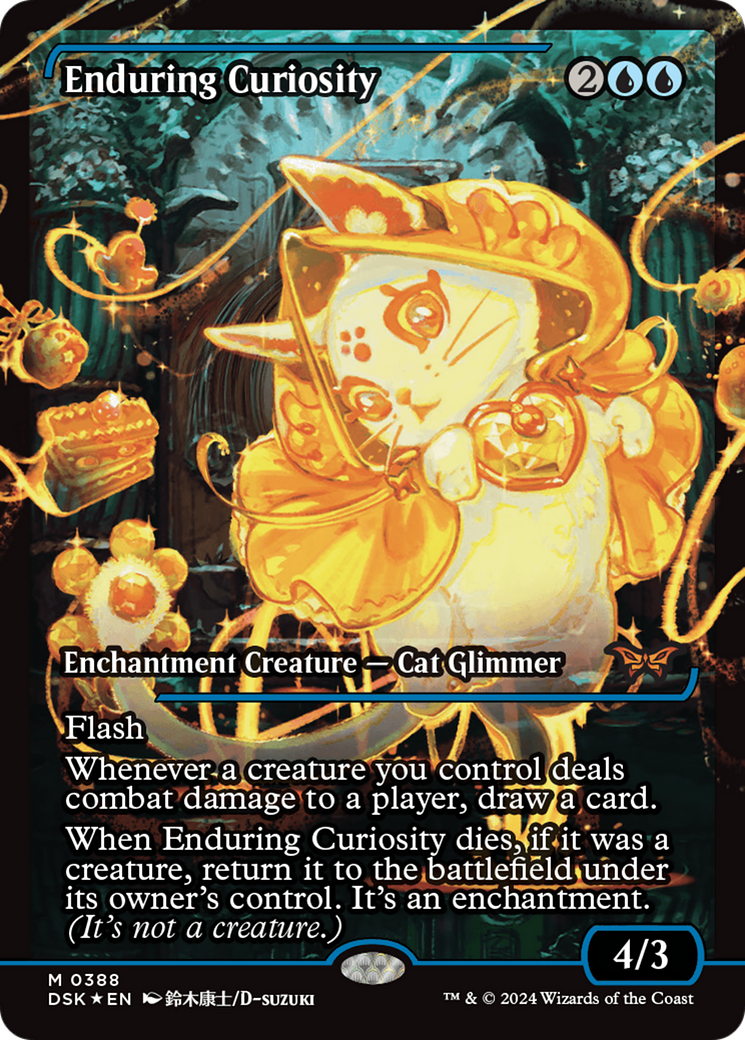 Enduring Curiosity (Showcase) (388) [Duskmourn: House of Horror] foil - Deck Out Gaming