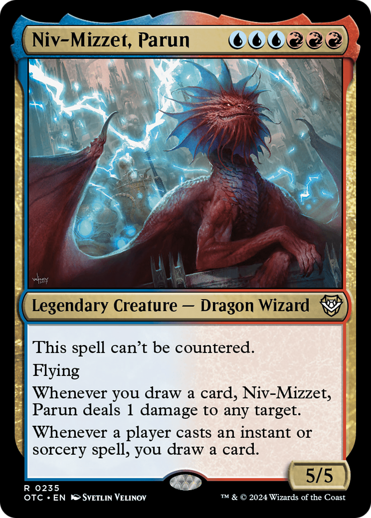 Niv-Mizzet, Parun (235) [Outlaws of Thunder Junction Commander] - Deck Out Gaming