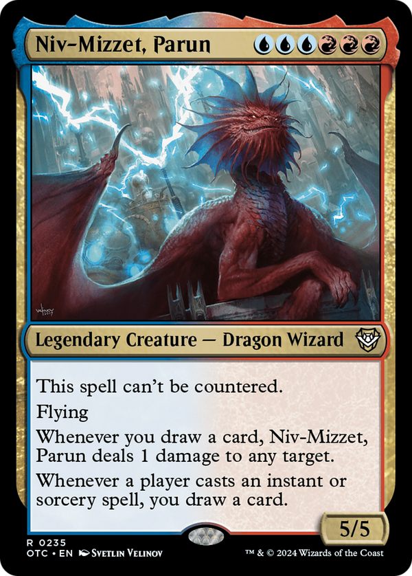 Niv-Mizzet, Parun (235) [Outlaws of Thunder Junction Commander] - Deck Out Gaming