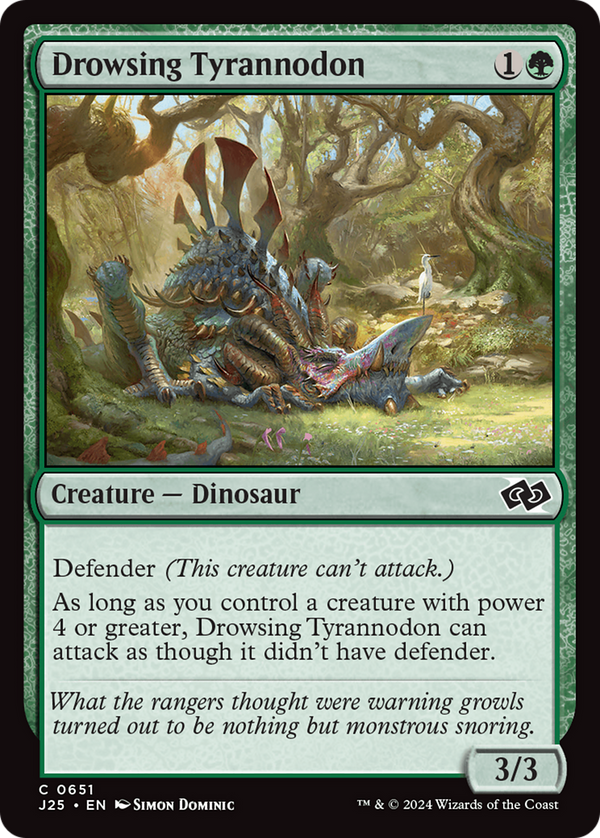 Drowsing Tyrannodon (651) [Foundations Jumpstart] - Deck Out Gaming
