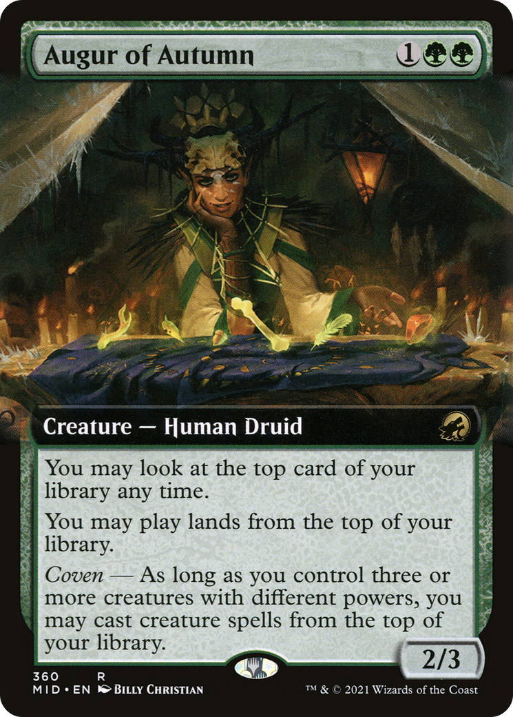 Augur of Autumn (Extended Art) (360) [Innistrad: Midnight Hunt] foil - Deck Out Gaming