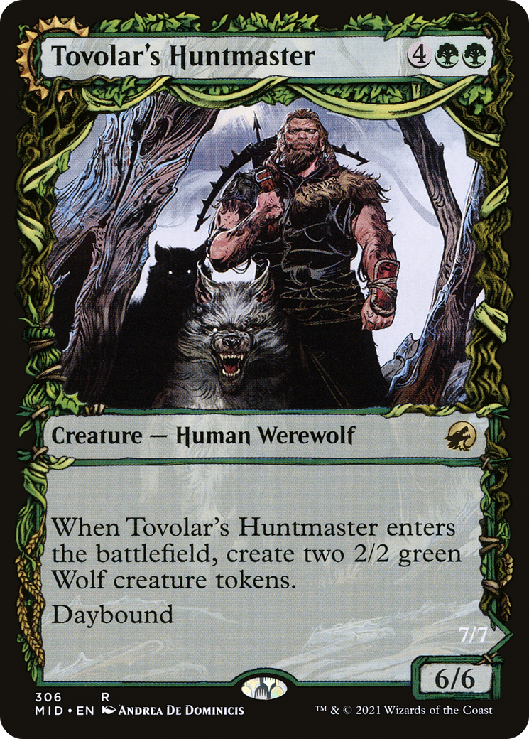 Tovolar's Huntmaster // Tovolar's Packleader (306) [Innistrad: Midnight Hunt] foil - Deck Out Gaming