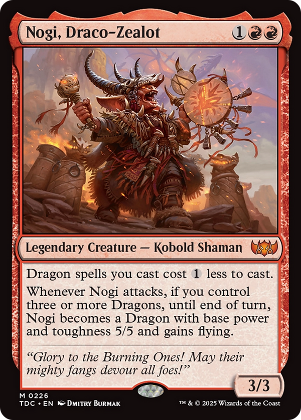 Nogi, Draco-Zealot (226) [Commander: Tarkir: Dragonstorm] - Deck Out Gaming