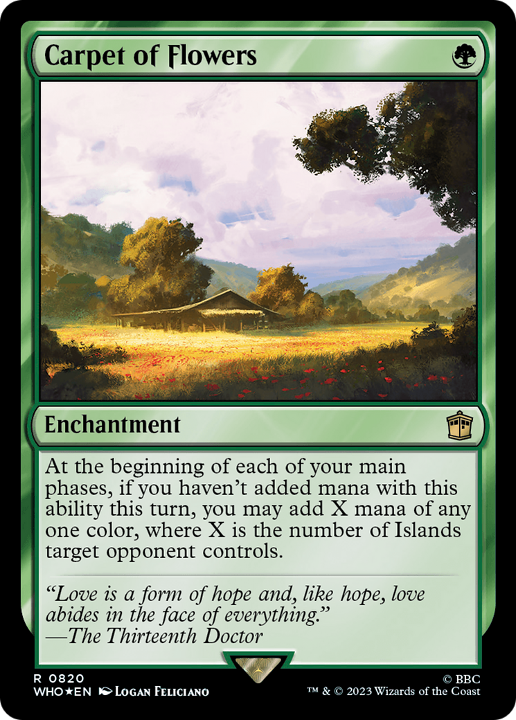 Carpet of Flowers (Surge Foil) (820) [Doctor Who] foil - Deck Out Gaming