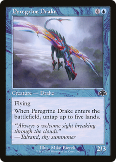 Peregrine Drake (Retro Frame) (292) [Dominaria Remastered] foil - Deck Out Gaming