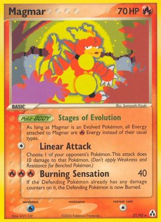 Magmar (21) [Legend Maker] Reverse Holofoil - Deck Out Gaming