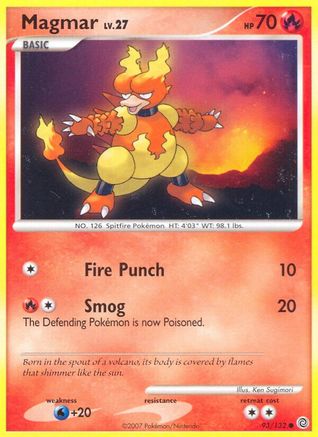 Magmar (93) [Secret Wonders] Reverse Holofoil - Deck Out Gaming