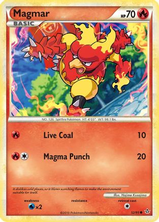 Magmar (52) [Unleashed] Reverse Holofoil - Deck Out Gaming