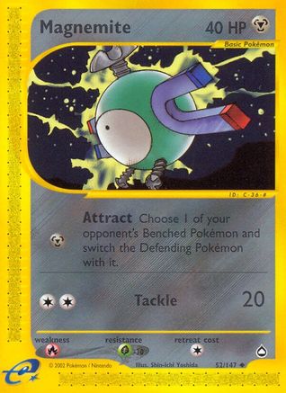 Magnemite (52) (52) [Aquapolis] Reverse Holofoil - Deck Out Gaming