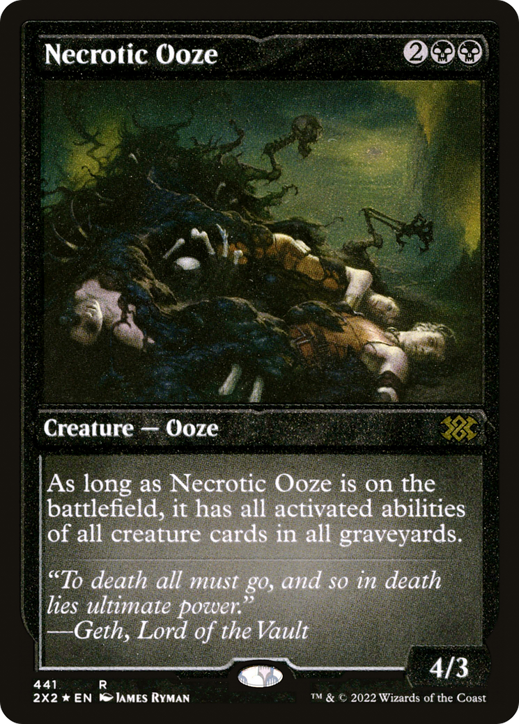 Necrotic Ooze (Foil Etched) (441) [Double Masters 2022] foil - Deck Out Gaming