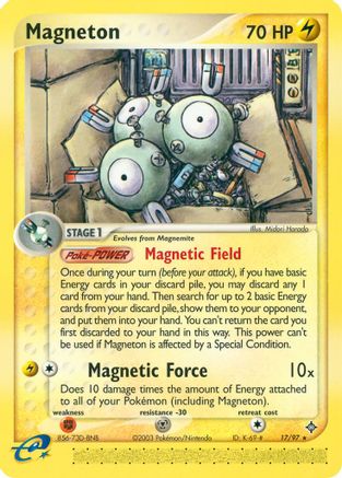 Magneton - 17/97 (17) [Dragon] Reverse Holofoil - Deck Out Gaming