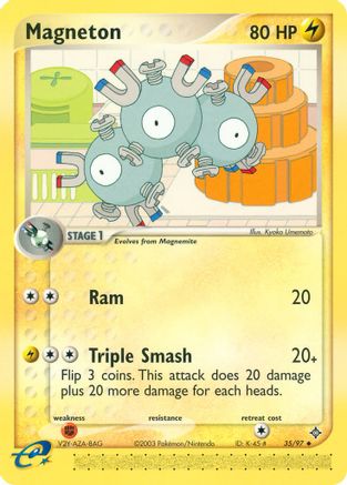 Magneton - 35/97 (35) [Dragon] Reverse Holofoil - Deck Out Gaming