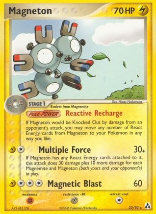 Magneton (22) [Legend Maker] Reverse Holofoil - Deck Out Gaming