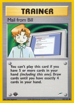 Mail from Bill (105) [Neo Destiny] 1st Edition - Deck Out Gaming