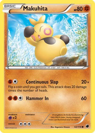 Makuhita (62) [Plasma Freeze] Reverse Holofoil - Deck Out Gaming