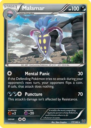 Malamar (77) (77) [XY Base Set] Reverse Holofoil - Deck Out Gaming