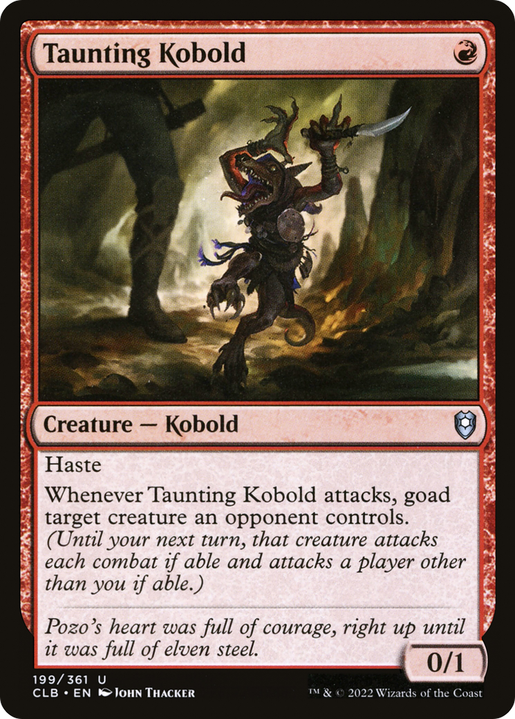 Taunting Kobold (199) [Commander Legends: Battle for Baldur's Gate] - Deck Out Gaming