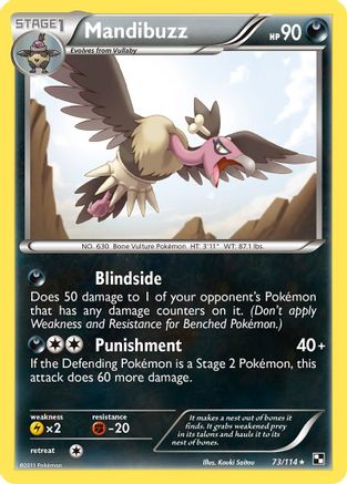 Mandibuzz (73) [Black and White] Reverse Holofoil - Deck Out Gaming