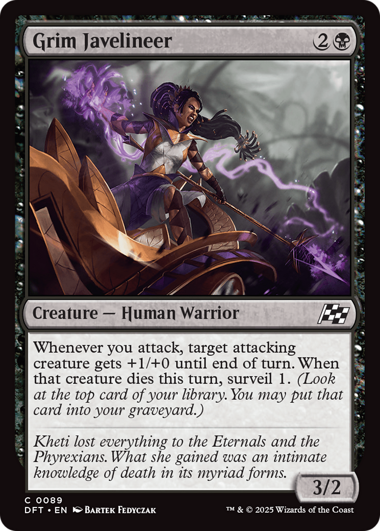 Grim Javelineer (89) [Aetherdrift] foil - Deck Out Gaming