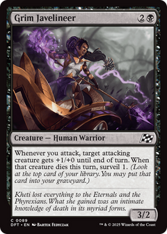 Grim Javelineer (89) [Aetherdrift] foil - Deck Out Gaming