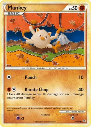 Mankey (53) [Unleashed] Reverse Holofoil - Deck Out Gaming