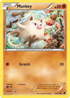 Mankey (59) [Plasma Freeze] Reverse Holofoil - Deck Out Gaming