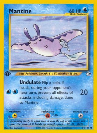 Mantine (64) [Neo Genesis] 1st Edition - Deck Out Gaming